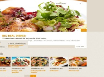 Шаблон сайта кулинарии 