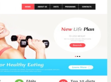  шаблон сайта для похудания  
