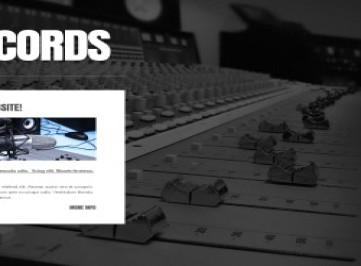Шаблон сайта студии звукозаписи  