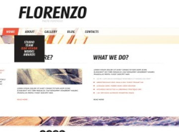 Шаблон сайта портфолио фотографа  