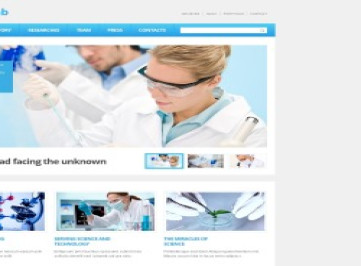  шаблон сайта Science Lab  