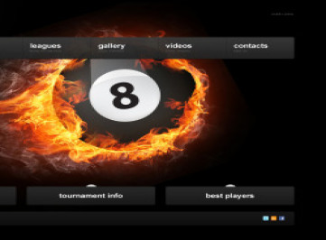 Шаблон сайта бильярда  