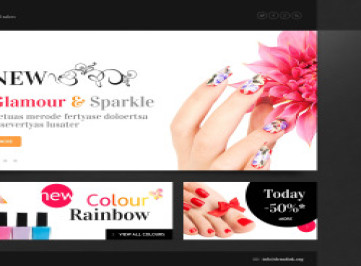 Шаблон сайта маникюрного салона  