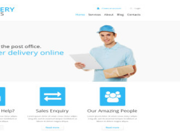  шаблон сайта службы доставки  