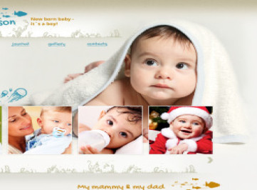 Шаблон адаптивного  для новорожденных  