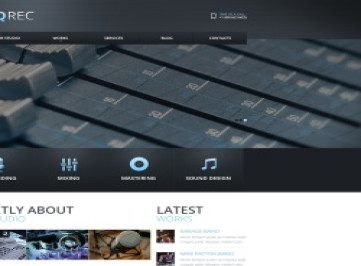  шаблон сайта студии звукозаписи  