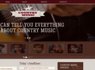 Музыкальный блог адаптивный  