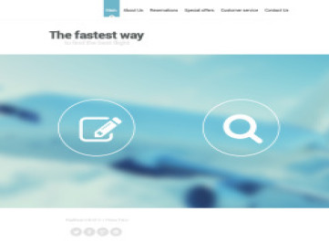 Шаблон сайта частной авиакомпании 