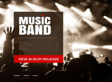 Шаблон сайта музыкальной группы  