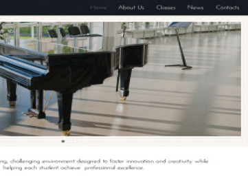  шаблон сайта музыкальной школы  