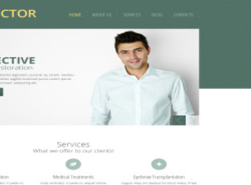  шаблон сайта Hair Clinic  