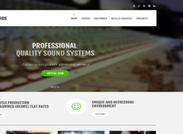  шаблон сайта студии звукозаписи  