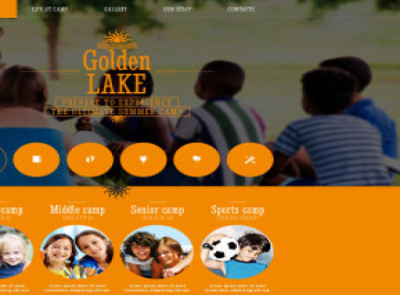  шаблон сайта летнего лагеря  