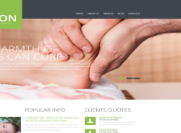  шаблон сайта массажного салона  