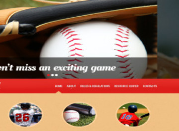  шаблон  о бейсболе  