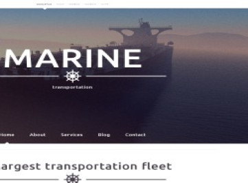 Морской адаптивный шаблон веб-  