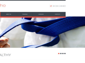  шаблон сайта о боевых искусствах  