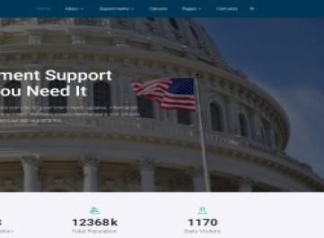 GoverFree - правительственный многостраничный чистый HTML-шаблон веб-  