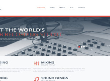  шаблон сайта студии звукозаписи  
