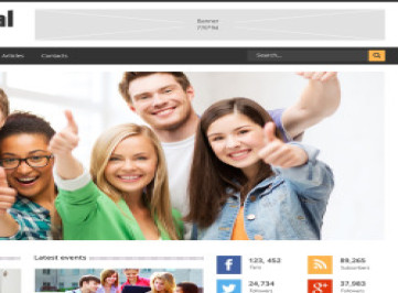  шаблон сайта Teen Club  