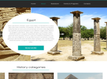  шаблон сайта музея  