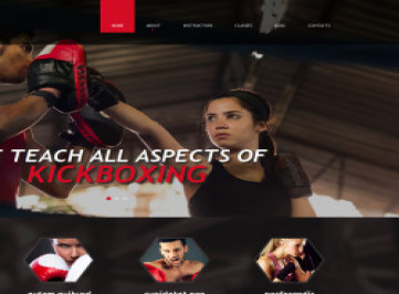  шаблон сайта бокса  