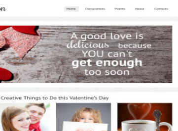  шаблон сайта ко Дню Святого Валентина  
