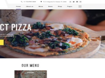 Многостраничный HTML-шаблон сайта Pizza House  
