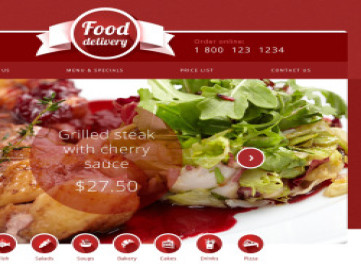  шаблон сайта общественного питания  