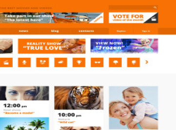  шаблон сайта телеканала  