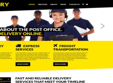  шаблон сайта службы доставки  