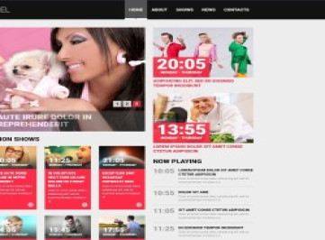  шаблон сайта телеканала  