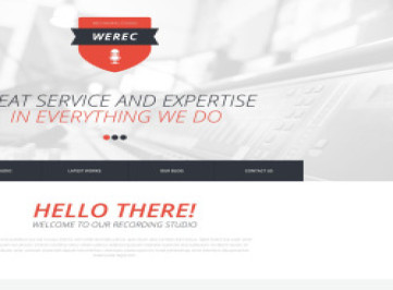  шаблон сайта студии звукозаписи  