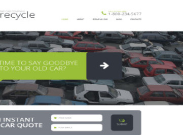  шаблон сайта для свалки автомобилей  