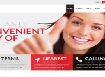  шаблон сайта службы доставки  