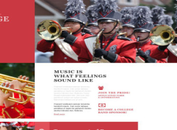  шаблон сайта музыкальной группы  