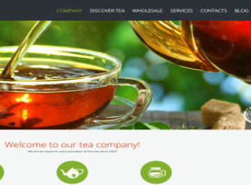  шаблон сайта чайного магазина  