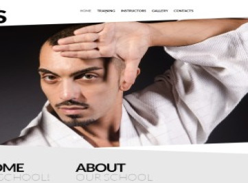  шаблон сайта о боевых искусствах  