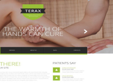 Шаблон  массажной терапии  