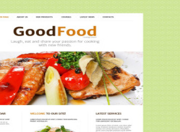 Шаблон сайта кулинарной школы  