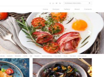 Шаблон сайта кулинарного клуба  