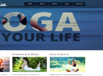 Шаблон  в стиле йоги  