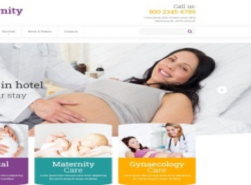 Шаблон сайта женской консультации  