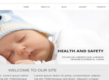 Шаблон сайта клуба новорожденных  