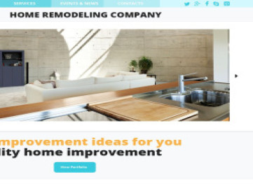 Шаблон адаптивного  для ремоделирования дома  