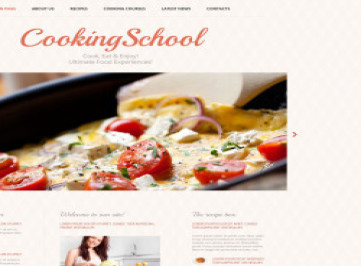 Шаблон сайта "Кулинарные навыки"  