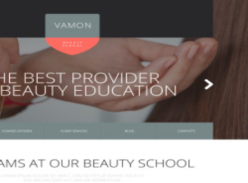 Шаблон сайта школы красоты  