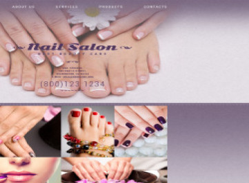 Шаблон сайта маникюрной студии  