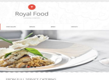 Шаблон сайта ресторанной компании  