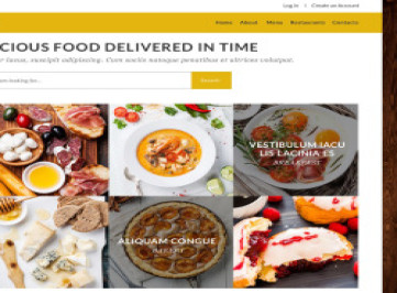  шаблон сайта службы доставки  